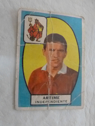 B- Figurita Tarjeton Campeon 1966 Artime Independiente N.69