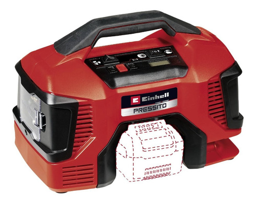 Mini Compresor Inflador Inalambrico Einhell 18v Pressito