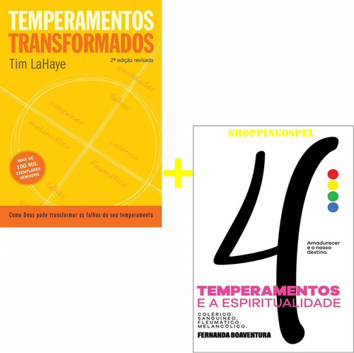 Kit Temperamentos Transformados + Os 4 Temperamentos