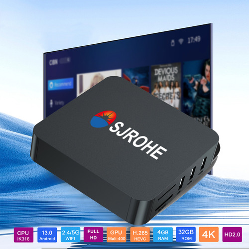 Sjrohe Internet Streaming Tv Box Android 13.0 4k Full Hd 4+32gb 3840x2160 Android Tv Box Game Box Tv Stick Para Google App Store,youtube, Netflix Cable Usb Tv Android
