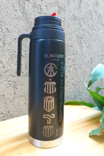 Termo M. Manija 1lt A. Inox. D.capa Club Atlético Talleres Negro