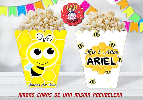 Cajitas Pochocleras Personalizadas, Pack X35 Abejita