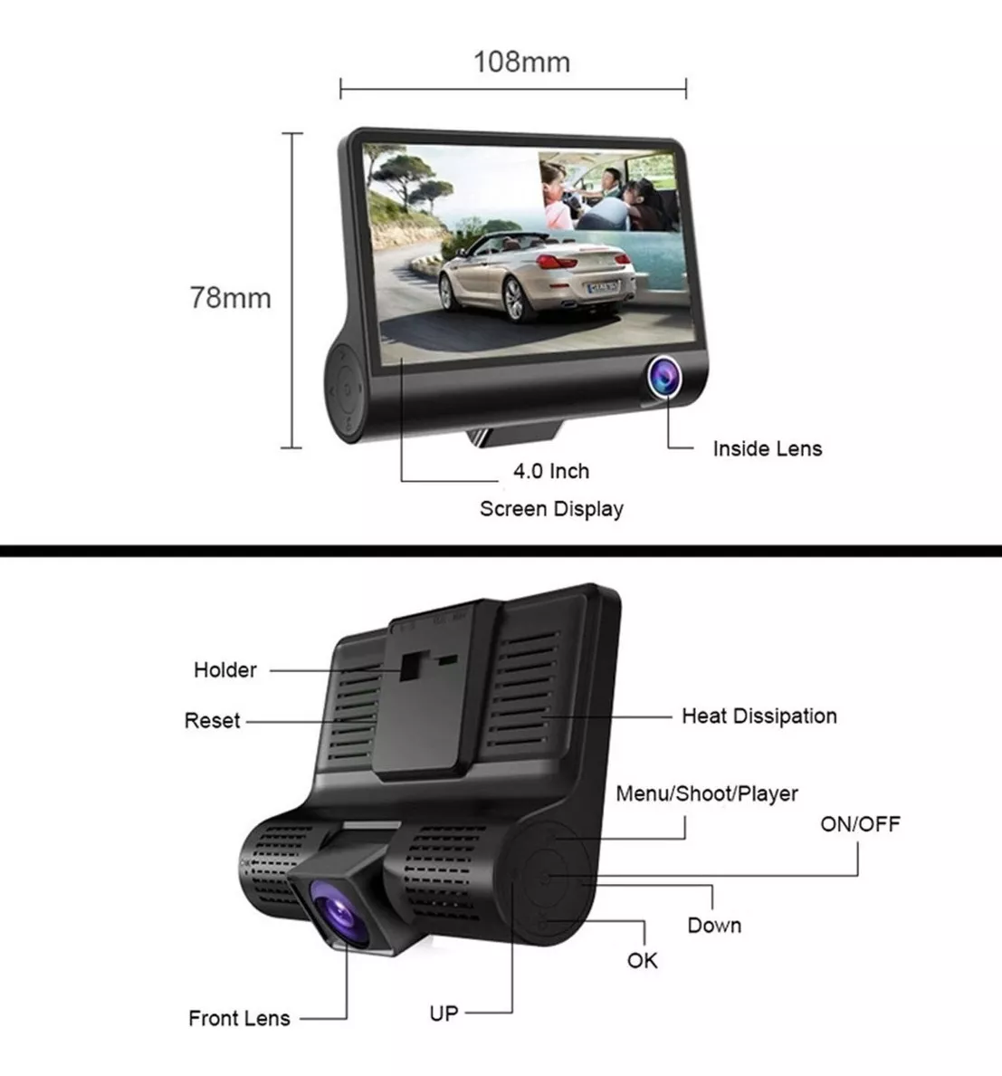 Segunda imagem para pesquisa de camera filmadora veicular com bateria