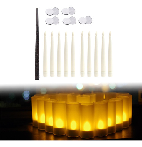 Velas Flotantes Colgantes Velas Led Eléctricas 20 Piezas