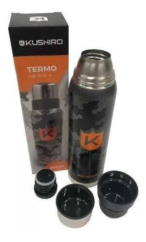 Termo De Acero 900 Ml Kushiro 24 Horas Agua Caliente Y Fria