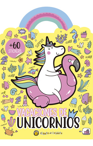 Libro Para Colorear Vacaciones De Unicornios Con Stickers