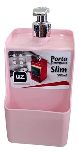 Dispenser Slim Pia Porta Detergente Esponja De Plástico