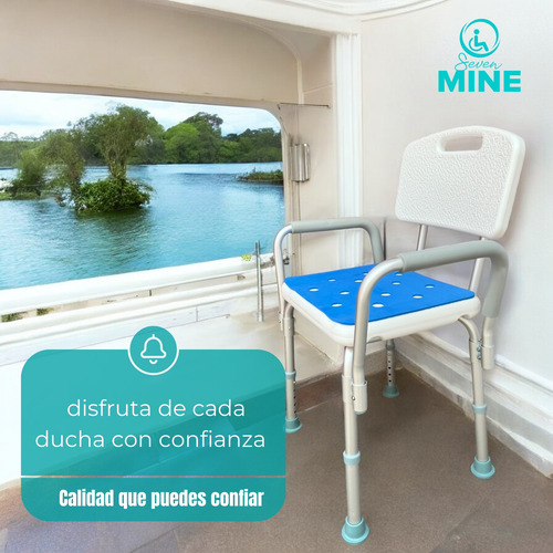Silla Para Baño Adulto Mayor Con Almohadilla Sc-355-a | 3en1