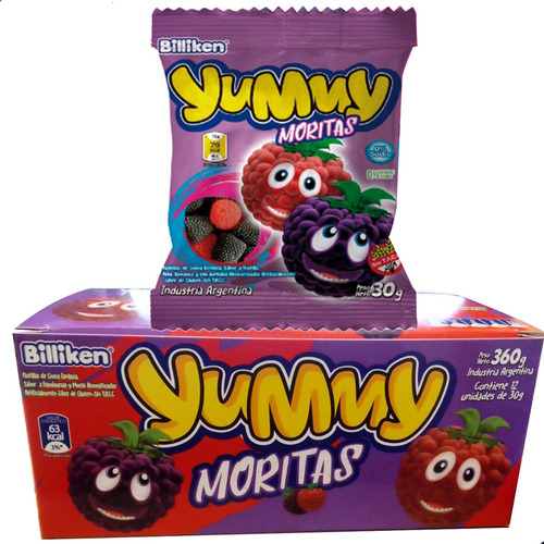 Gomitas Yummy Moritas Billiken Sin Tacc - Caja X12 Unidades