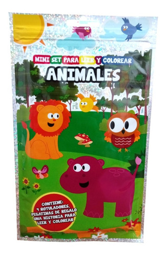 Libro Animales. Col. Mini Set Para Leer Y Colorear