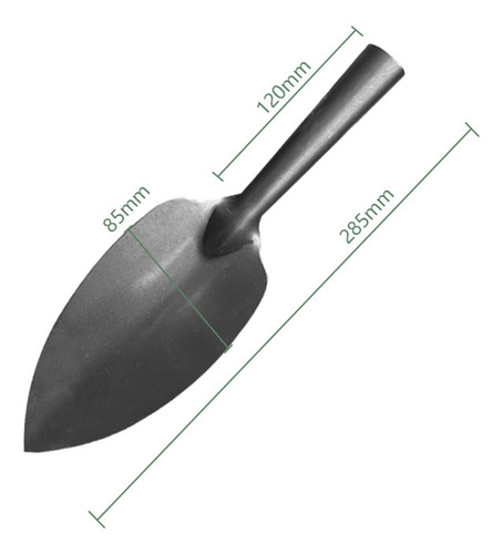 Paleta De Mano Para Jardín, Hierro Pequeño Y Resistente, L
