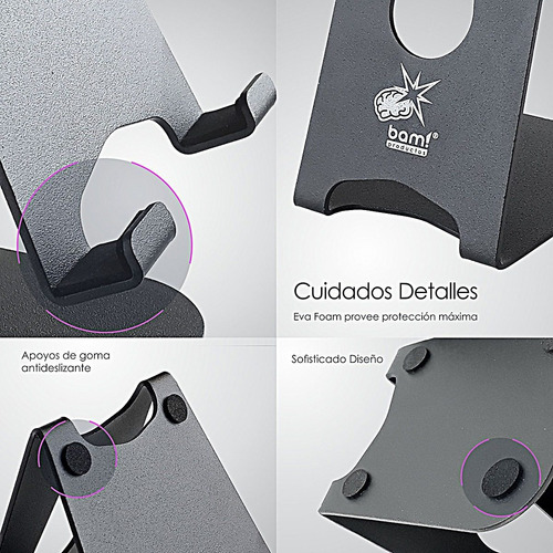Imagen 5 de 7 de Soporte Tablet Bam T4 6a13 + Soporte Celular Bam B4 ¡combo!