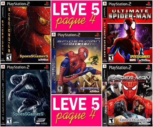 Spider Man Collection (5 Jogos) Homem Aranha Ps2 Patch - Escorrega o Preço
