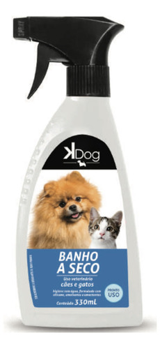 Banho A Seco Para Cachorro E Gato Kdog - Banho Sem Água