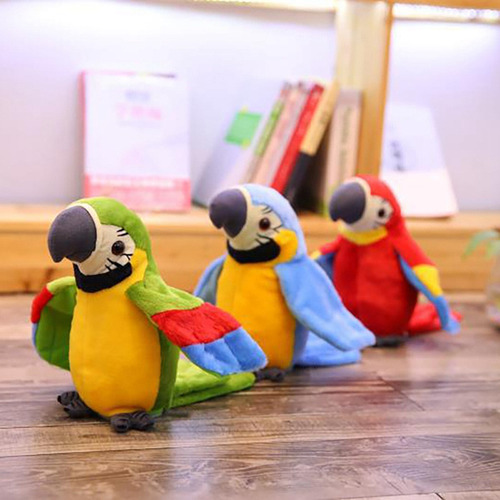 Aa Um Papagaio Falante Repete O Que Você Diz, Ele Plush Toy