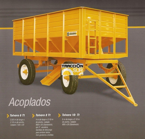 Acoplados Tolvas 6 Y 8 Tn Mauro Nuevos