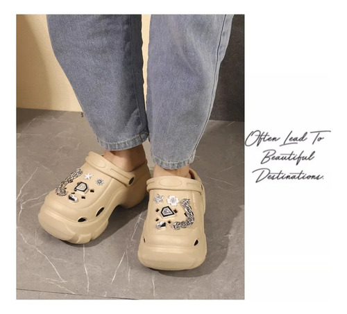 Zapatillas De Playa Con Plataforma, Zuecos, Sandalias, Moda