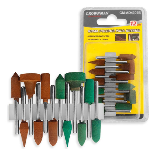 Kit Para Minitorno Goma Caucho Pulido Para Dremel 12pcs