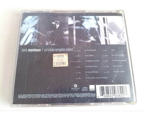 Cd Ricardo Montaner/ Orquesta Sinfónica De Londres