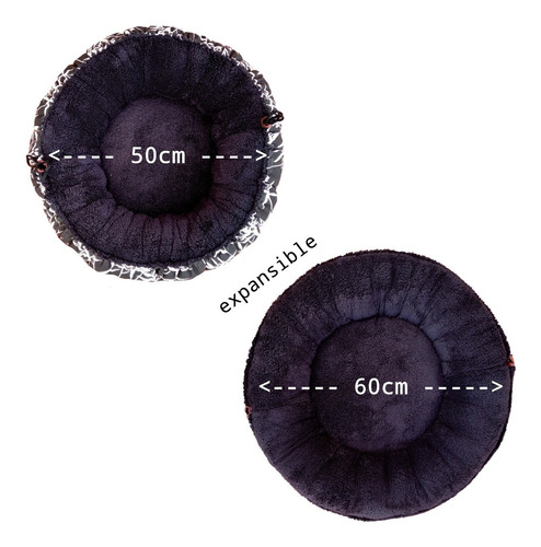 Imagen 3 de 5 de Nido Para Mascotas Perro Gato Reversible Expansible Cama