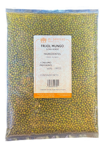 Frijol Mungo 15 Kg Soya Verde Mung Bean Vigna Radiata