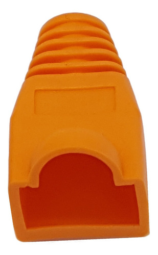 Capa Protetora Borracha Conector Rj45 Laranja Kit C/ 400