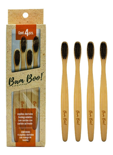 Imagen 2 de 7 de Un 4 Pack Cepillos + 2 Pack Cepillos Kid´s + 2 Pastas Hierb