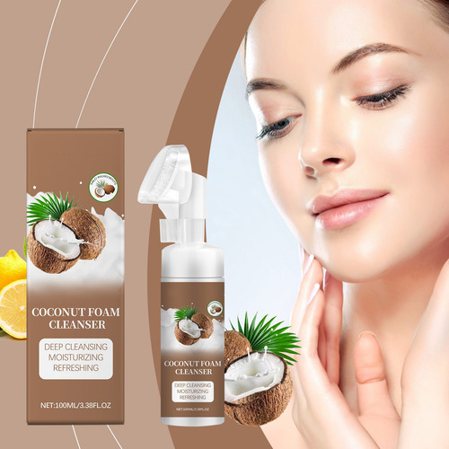 Un Limpiador Facial En Espuma De Coco De 100 Ml Que Limpia S