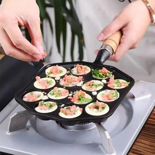 Máquina Antiadherente Para Hacer Takoyaki Con 614 Agujeros,
