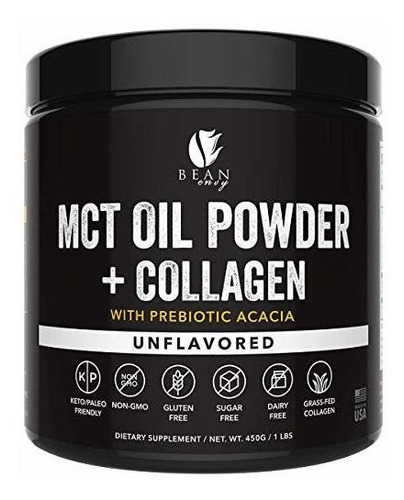 Mct Oil Power Con Fibra Con  Colageno Keto, Mas Energia