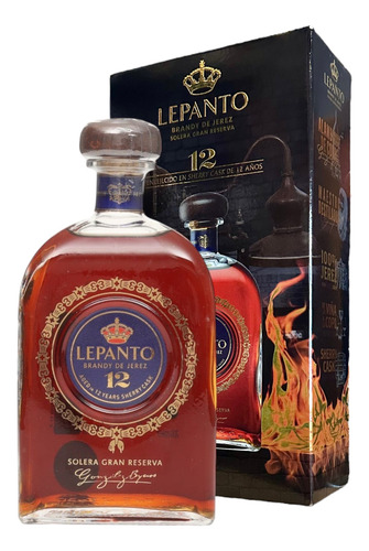 Lepanto 12 Años Solera Gran Reserva Brandy De Jerez 700 Ml