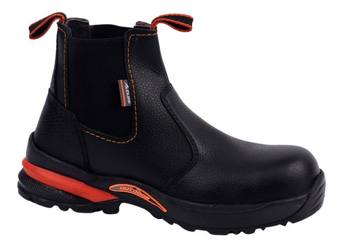 Bota De Trabajo Cliff Negro Para Hombre 6101 C/casco