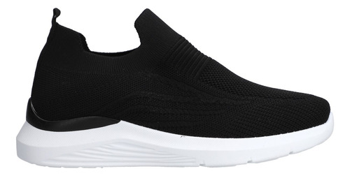 Tenis Casual Dama Negro Tipo Calcetín