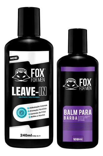 Leave In E Balm Hidratação Cabelo E Barba - Fox For Men