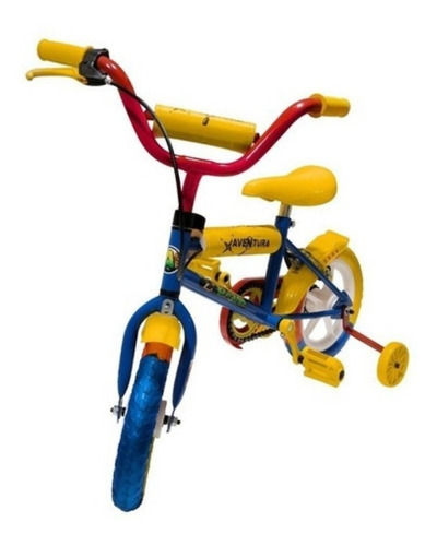 Bicicleta Infantil Rodado 12 Niño Aventura Rueditas Bocina
