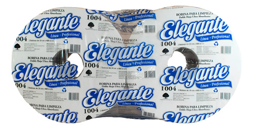 Toalla De Papel Elegante Bobina 400m X 2 Rollos - Cod 1004