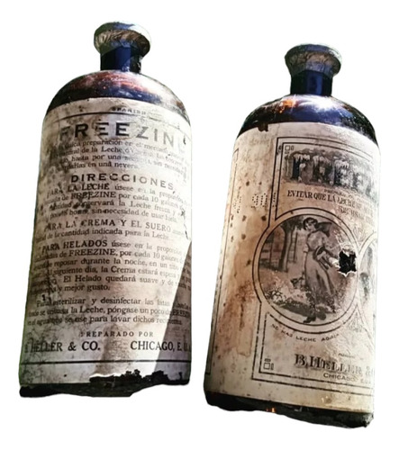 Antigua Botella Lacrada Freezine , Año 1901