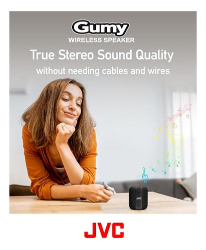 Jvc Altavoz Inalámbrico Portátil Gumy Con Sonido Envolvente,
