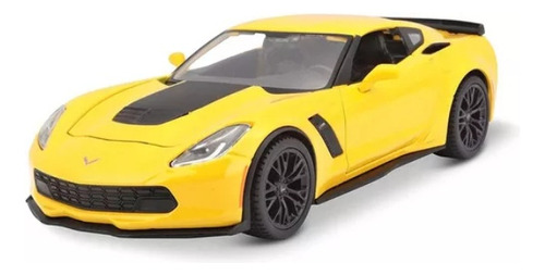 Miniatura 1:24 - Corvette Z06 2015 - Amarillo - Maisto