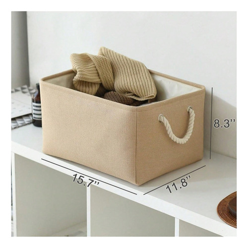 My Cesta De Almacenamiento De Tela Plegable Con Asas,