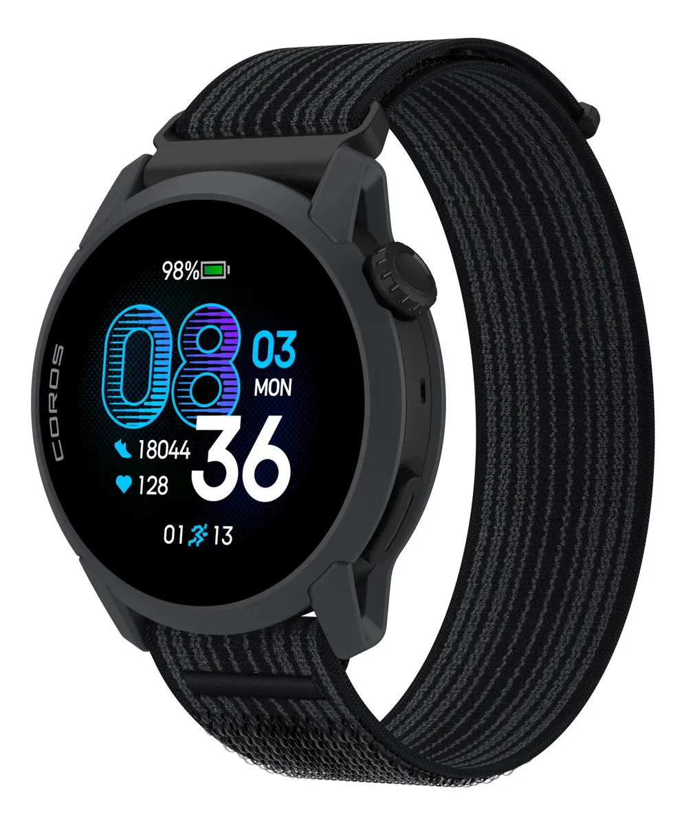 Coros Pace 4 Smartwatch Esportivo Gps Pulseira De Silicone Caixa Preto Pulseira Nylon