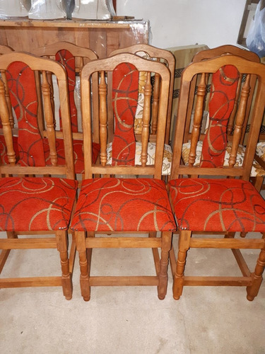 Imagen 3 de 3 de Mesa 3m + 12 Sillas Tapizadas Algarrobo
