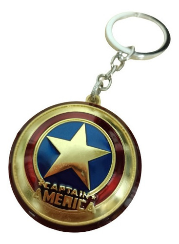 Llavero Escudo Dorado Capitán América Avengers 