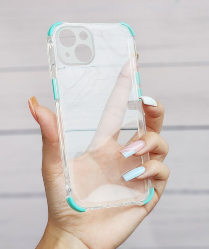 Funda Transparente Extremo Color Ref Para iPhone 13 Pro Max