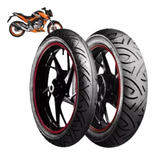 Par Pneu 140/70-17 E 110/70-17 Cb300 Twister 250 Fazer 250