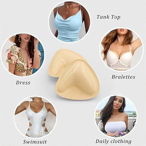 Invisible Adhesive Push Up Bra Sticky Strapless, Sujetador