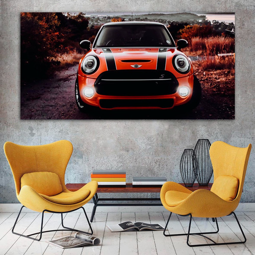 Cuadro Decorativo Autos Mini Cooper (120x60 Cm)