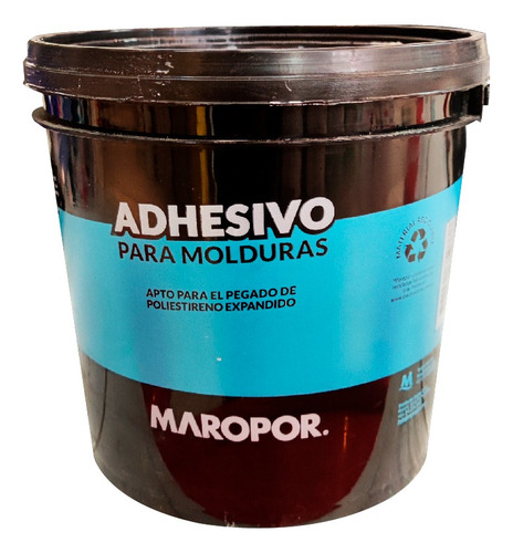 Pegamento Sellador Para Molduras Maropor Balde 7 Kg Blanco
