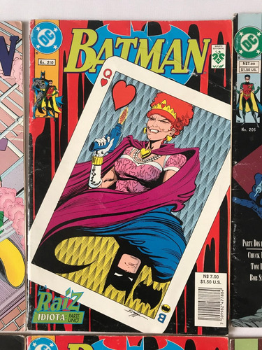 Lote De 7 Comics De Batman Dc Comics Editorial Vid Joker (Usado)