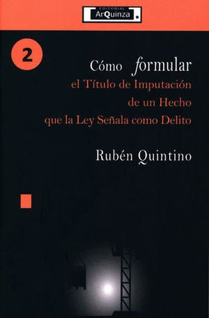 Libro Cómo Formular El Título De Imputación De Un H Original